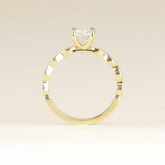 1.5 Carat Round Cut Diamond Engagement Ring for Women, Solitaire Accents Wedding Ring, Christmas Gifts