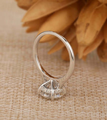 3 Carat Round CVD Lab Grown Diamond Engagement Ring for Women, Solitaire Engagement Ring, Christmas Gifts, Anniversary Gifts, Wedding Ring