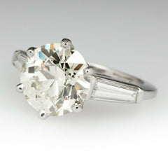3.5 Carat Round Cut Diamond Engagement Ring For Women, Wedding Ring, Three Stone Ring, Anniversary Gifts For Her