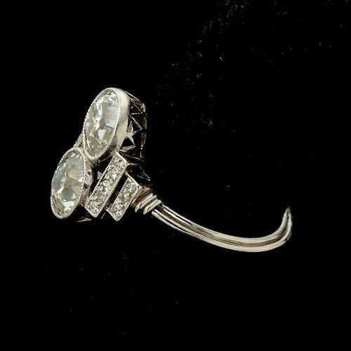 2 Carat Round Cut CVD Lab Grown Diamond Engagement Ring for Women, Art Deco Ring, Wedding Ring, Bezel Set Ring