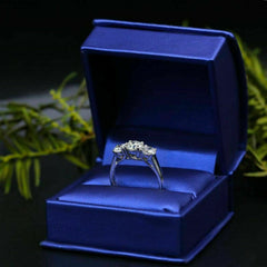 1.5 Carat Round Cut Diamond Engagement Ring For Women, Three Stone Ring, Wedding Ring, Christmas Gifts, Anniversary Gifts For Her