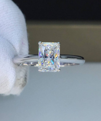 2.5 Carat Radiant Cut Diamond Engagement Ring for Women, Wedding Ring, Anniversary Gifts For Her, Christmas Gifts