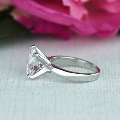 3 Carat Round Cut Diamond Engagement Ring for Women, Solitaire Ring, Wedding Ring