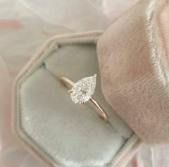 3 Carat Pear Cut Diamond Engagement Ring for Women, Wedding Ring, Christmas Gifts