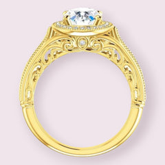 2.5 Carat Oval Engagement Ring For Women, Halo Engagement Ring, CVD Lab Grow Diamond Wedding Ring, Anniversary Gifts, Christmas Gifts