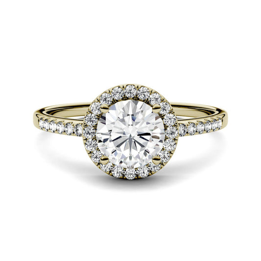 1.5 Carat Round Cut Diamond Engagement Ring For Women, Wedding Ring, Halo Engagement Ring