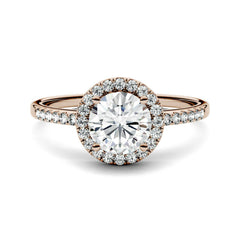1.5 Carat Round Cut Diamond Engagement Ring For Women, Wedding Ring, Halo Engagement Ring