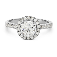1.5 Carat Round Cut Diamond Engagement Ring For Women, Wedding Ring, Halo Engagement Ring