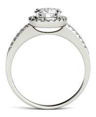 1.5 Carat Round Cut Diamond Engagement Ring For Women, Wedding Ring, Halo Engagement Ring