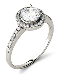 1.5 Carat Round Cut Diamond Engagement Ring For Women, Wedding Ring, Halo Engagement Ring