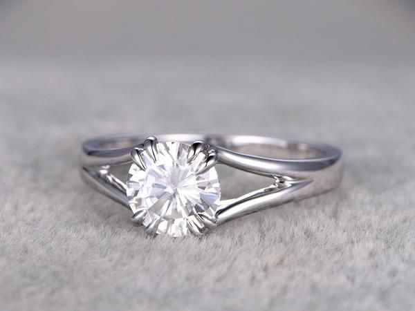 2 Carat Round Cut Diamond Engagement Ring for Women, Wedding Ring, Christmas Gifts