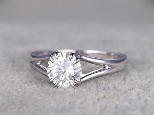 2 Carat Round Cut Diamond Engagement Ring for Women, Wedding Ring, Christmas Gifts