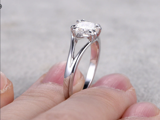 2 Carat Round Cut Diamond Engagement Ring for Women, Wedding Ring, Christmas Gifts