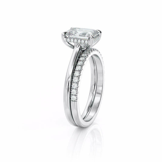 3 Carat Emerald Cut Diamond Engagement Ring For Women, Wedding Ring, Anniversary Gifts, Bridal Set Ring