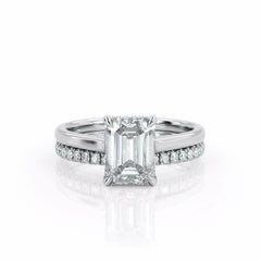 3 Carat Emerald Cut Diamond Engagement Ring For Women, Wedding Ring, Anniversary Gifts, Bridal Set Ring