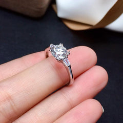 2.5 Carat Round Cut Diamond Engagement Ring for Women, Wedding Ring, Three Stone Ring
