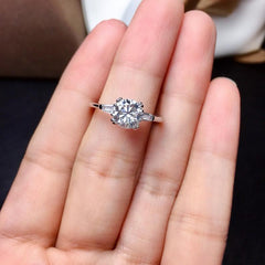 2.5 Carat Round Cut Diamond Engagement Ring for Women, Wedding Ring, Three Stone Ring