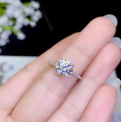 2.5 Carat Round Cut Diamond Engagement Ring For Women, Wedding Ring, Anniversary Gifts