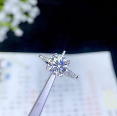 2.5 Carat Round Cut Diamond Engagement Ring For Women, Wedding Ring, Anniversary Gifts