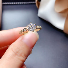 2 Carat Round Cut Diamond Engagement Ring for Women, Wedding Ring, Christmas Gifts