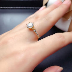2 Carat Round Cut Diamond Engagement Ring for Women, Wedding Ring, Christmas Gifts