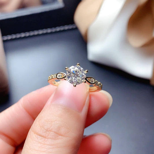 2 Carat Round Cut Diamond Engagement Ring for Women, Wedding Ring, Christmas Gifts