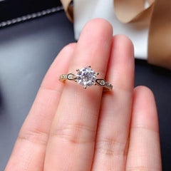 2 Carat Round Cut Diamond Engagement Ring for Women, Wedding Ring, Christmas Gifts