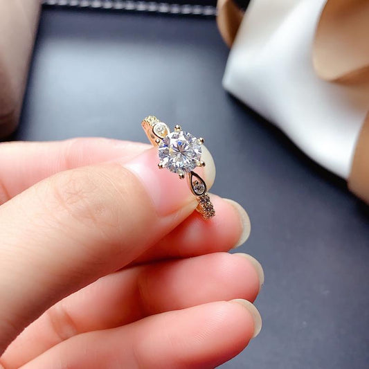 2 Carat Round Cut Diamond Engagement Ring for Women, Wedding Ring, Christmas Gifts