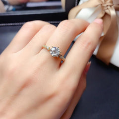 2 Carat Round Cut Diamond Engagement Ring for Women, Wedding Ring, Christmas Gifts