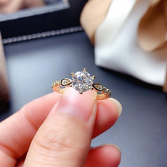 2 Carat Round Cut Diamond Engagement Ring for Women, Wedding Ring, Christmas Gifts