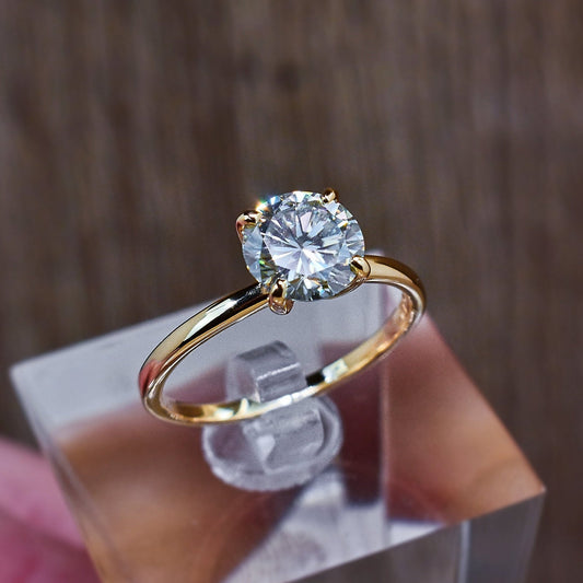 2 Carat Round Cut Diamond Engagement Ring for Women, Wedding Ring, Christmas Gifts, Anniversary Gifts