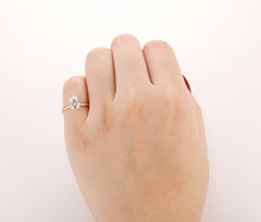 2 Carat Oval Cut Diamond Engagement Ring for Women, Wedding Ring, Christmas Gifts