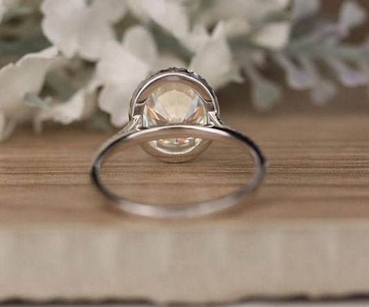 2.5 Carat Oval Cut Diamond Engagement Ring For Women, Bridal Set Wedding Ring, Anniversary Gifts