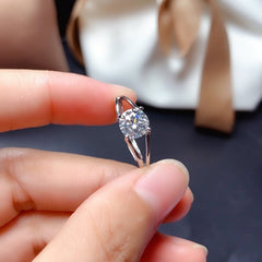 2 Carat Round Cut Diamond Engagement Ring for Women, Wedding Ring, Christmas Gifts