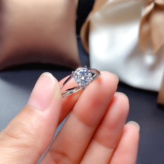 2 Carat Round Cut Diamond Engagement Ring for Women, Wedding Ring, Christmas Gifts