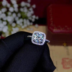 2 Carat Round Cut Diamond Engagement Ring for Women, Wedding Ring, Christmas Gifts, Handmade Ring