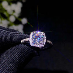 2 Carat Round Cut Diamond Engagement Ring for Women, Wedding Ring, Christmas Gifts, Handmade Ring