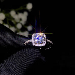 2 Carat Round Cut Diamond Engagement Ring for Women, Wedding Ring, Christmas Gifts, Handmade Ring
