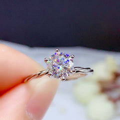2.5 Carat Round Cut Diamond Engagement Ring for Women, Wedding Ring, Christmas Gifts