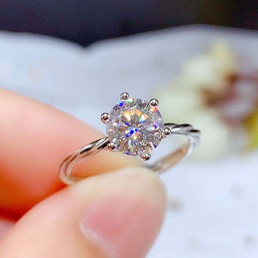 2.5 Carat Round Cut Diamond Engagement Ring for Women, Wedding Ring, Christmas Gifts