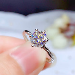 2.5 Carat Round Cut Diamond Engagement Ring for Women, Wedding Ring, Christmas Gifts