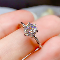 2.5 Carat Round Cut Diamond Engagement Ring for Women, Wedding Ring, Christmas Gifts