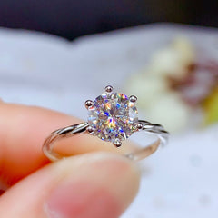 2.5 Carat Round Cut Diamond Engagement Ring for Women, Wedding Ring, Christmas Gifts