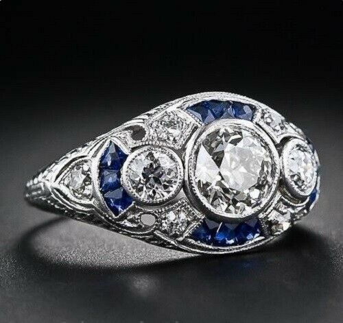 1.5 Carat Round Cut CVD Lab Grown Diamond Engagement Ring for Women, Wedding Ring, Christmas Gifts