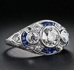 1.5 Carat Round Cut CVD Lab Grown Diamond Engagement Ring for Women, Wedding Ring, Christmas Gifts