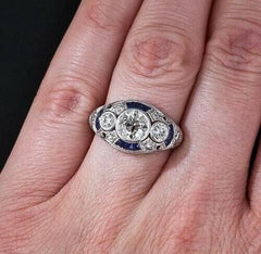 1.5 Carat Round Cut CVD Lab Grown Diamond Engagement Ring for Women, Wedding Ring, Christmas Gifts