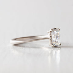 2 Carat Emerald Cut Diamond Engagement Ring for Women, Wedding Ring