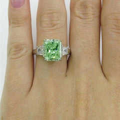 3 Carat Radiant Cut Diamond Engagement Ring for Women, Wedding Ring, Christmas Gifts