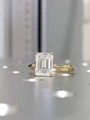 3 Carat Emerald Cut Diamond Engagement Ring for Women, Wedding Ring, Christmas Gifts