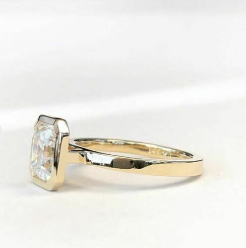 3 Carat Asscher Cut Diamond Engagement Ring for Women, Wedding Ring